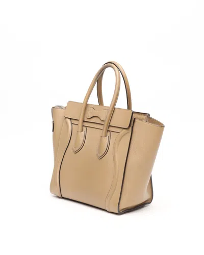 Celine Céline Micro Luggage Bag In Nude