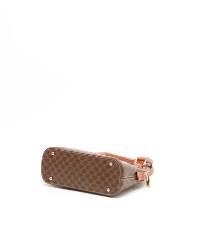 Celine Céline Macadam Handbag In Brown