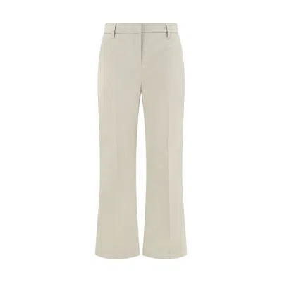 True Royal Sandy Beige Cotton Pants In Neutral