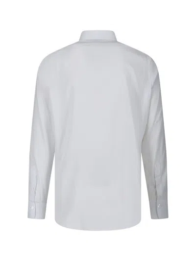 Finamore 1925 Timeless White Button-down Shirt With Structured Collar In Multi