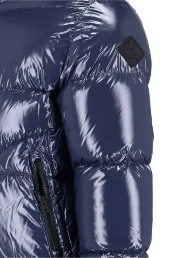 Herno Structured Black Jacket With Timeless Design In Blue