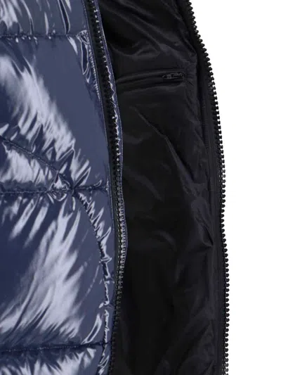 Herno Structured Black Jacket With Timeless Design In Blue