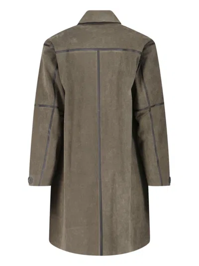 Massimo Osti Studio Structured Green Jacket With Minimalist Aesthetic In Green