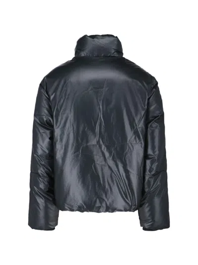 Berner Kuhl Structured Minimalist Jacket With Front Zipper Closure In Blue