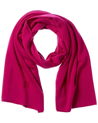 Givenchy 4g Wool Scarf In Pink