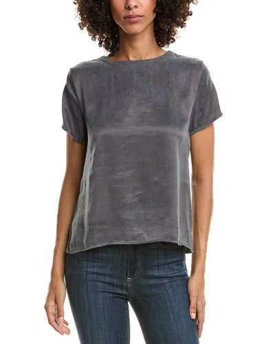 Bella Dahl Crew Neck Tee In Slate Stone In Gray