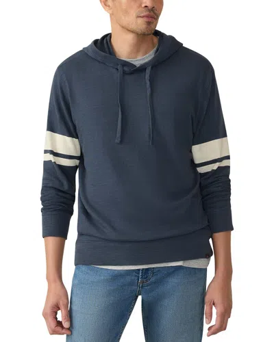 Faherty Sunwashed Slub Hoodie In Blue