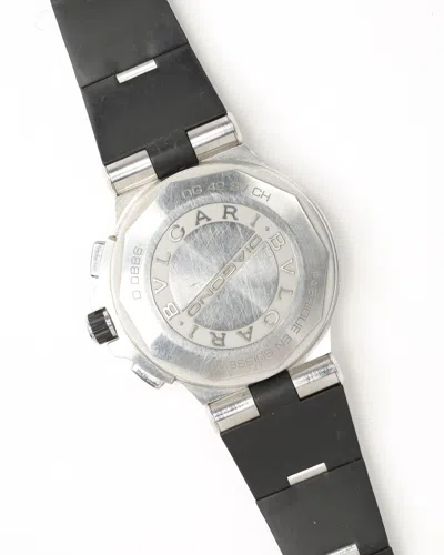 Bvlgari Diagono Chronograph 42mm Ref Dg42sv Watch In Black