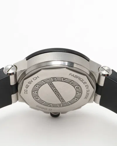 Bvlgari Diagono Chronograph 42mm Ref Dg42sv Watch In Black