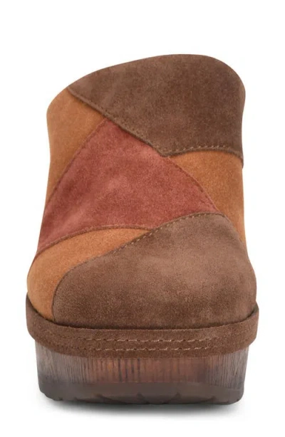 Korks Marla Block Heel Platform Clog In Brown