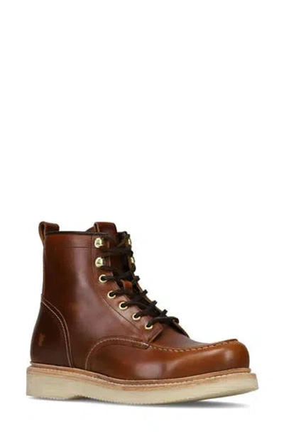 Frye Men's Hudson Leather Lace-up Work Boots In Brown
