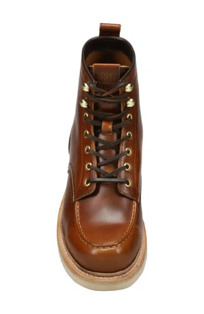 Frye Men's Hudson Leather Lace-up Work Boots In Brown