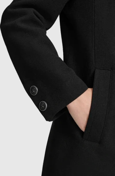 Andrew Marc Sloane Wool Blend Walker Coat In Black