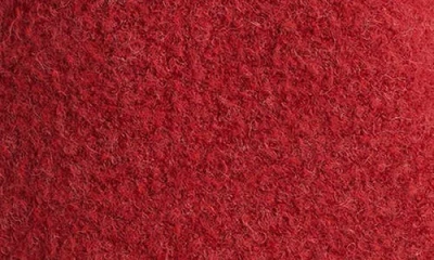 Vince Boucle Turtleneck Tunic Sweater In Red