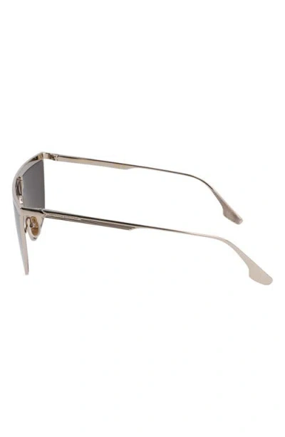 Victoria Beckham Shield Frame Sunglasses In Metallic