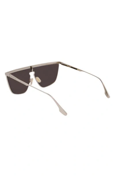 Victoria Beckham Shield Frame Sunglasses In Metallic