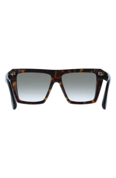 Victoria Beckham 56mm Gradient Square Sunglasses In Brown