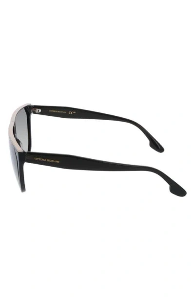 Victoria Beckham Green Browline Ladies Sunglasses Vb682s 305 61 In Brown