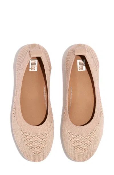 Fitflop Allegro Knit Ballet Flat In Neutral