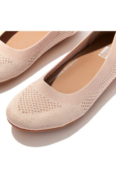 Fitflop Allegro Knit Ballet Flat In Neutral