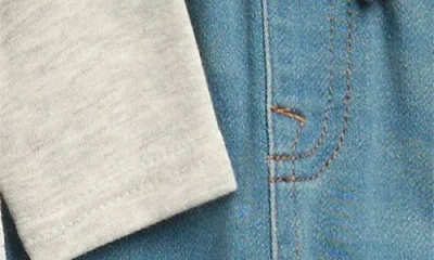 7 For All Mankind Long Sleeve Polo & Joggers Set In Gray