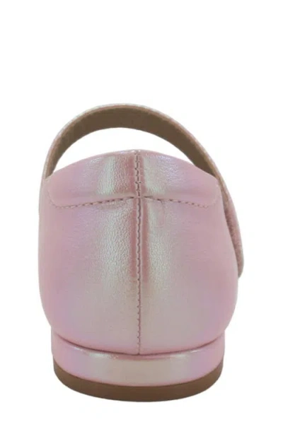 Jellypop Kids' Hanley Floral Appliqué Mary Jane Flat In Pink