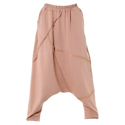 Metamorphoza Women's Neutrals Relaxed Drop-crotch Trousers In Beige In Neutral