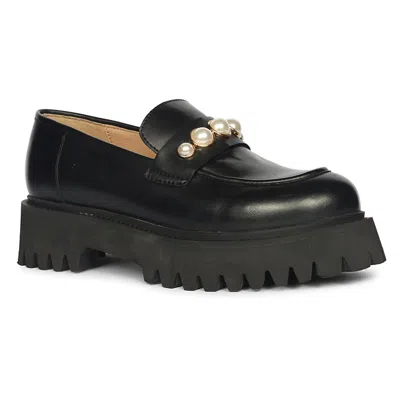 Saint G Fearl Platform Loafer In Black
