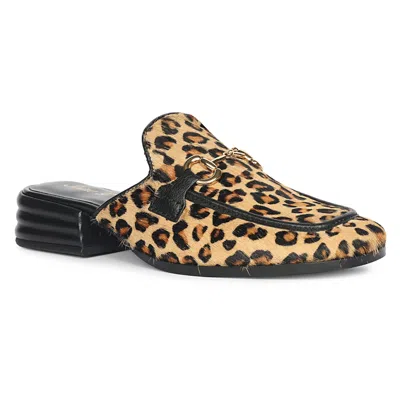 Saint G Savannah Genuine Calf Hair Mule In Animal Print