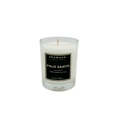 Shamash Candle Studio Neutrals Palo Santo Pure Collection Candle In White