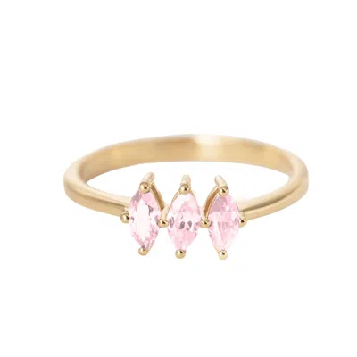 Belinda Jewelz Women's Pink Brynne Tourmaline Birthstone Ring In Gold