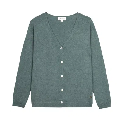 Bel Cashmere Women's Green Cashmere Amy Cardigan In Green