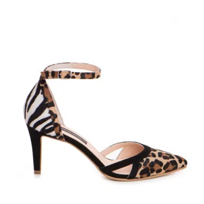 The 5th Element Women's Neutrals Cassandra Multicolor Leather Pumps In Multi