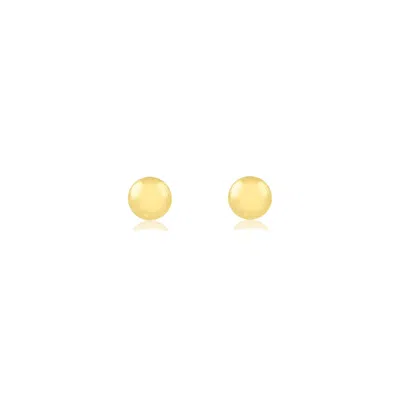 Solio Jewellery Women's Gold / Yellow Mini Ball 3mm Stud 18k Solid Gold In Gold