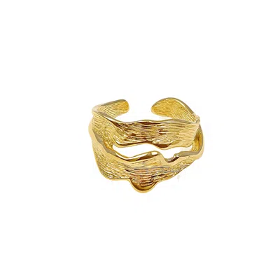 Janus Edinburgh Women's Gold Vermeil Union Sterling Silver Ring In Gold