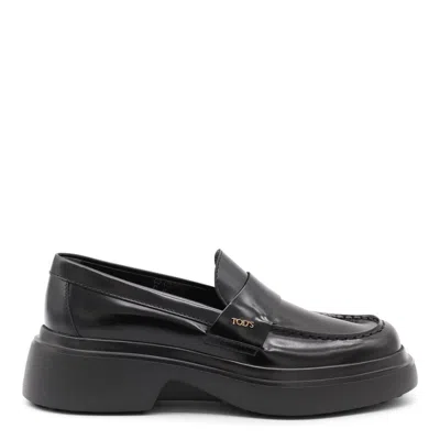 Tod's Gomma 74l Mocassino Trav.bomb.tods In Black