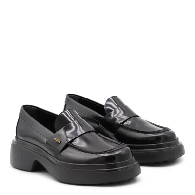 Tod's Gomma 74l Mocassino Trav.bomb.tods In Black
