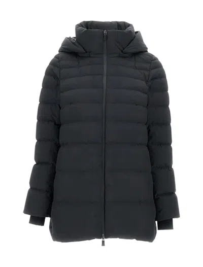 Herno Detachable-hood Padded Coat In Black