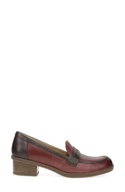 Dansko Danica Waterproof Penny Loafer Pump In Burgundy