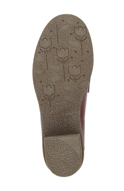 Dansko Danica Waterproof Penny Loafer Pump In Burgundy