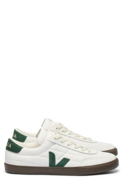 Veja Multicolour Leather Suede Sneaker In White
