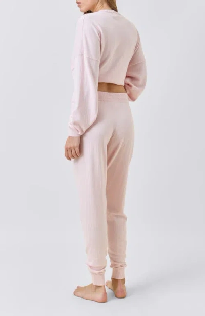 Papinelle Cotton Cashmere Jogger In Pink