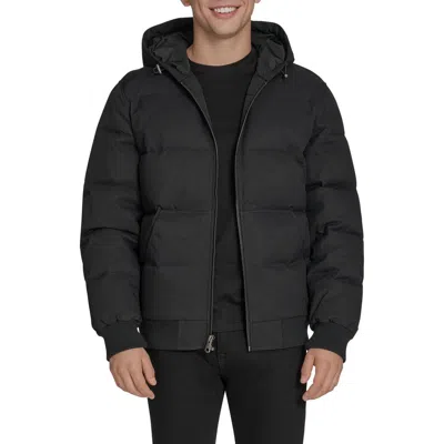 Levi's Men's Quilted Bomber With Hood Jacket In Black