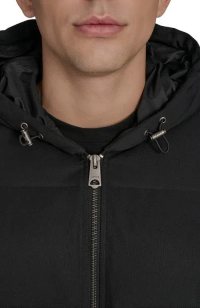 Levi's Men's Quilted Bomber With Hood Jacket In Black