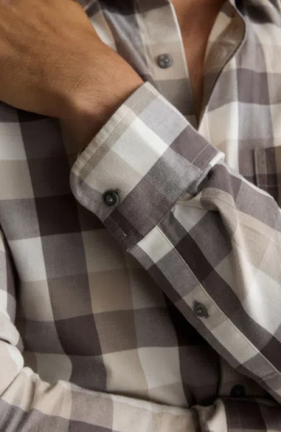Untuckit Greenwald Check Cotton Flannel Button-up Shirt In Multi
