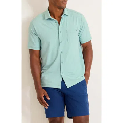 Tommy Bahama Costa Wave Camp Short Sleeve Button-up Shirt In Blue