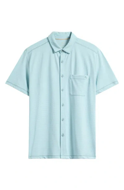 Tommy Bahama Costa Wave Camp Short Sleeve Button-up Shirt In Blue