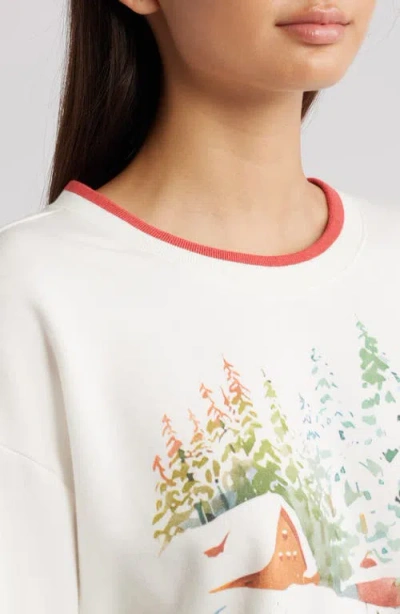Golden Hour Let It Snow Graphic Sweatshirt In Multi