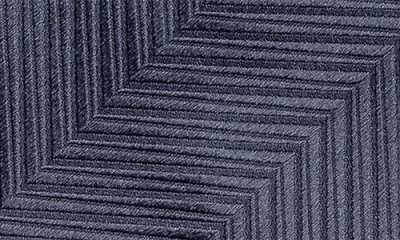 Eton Herringbone Silk Tie In Blue