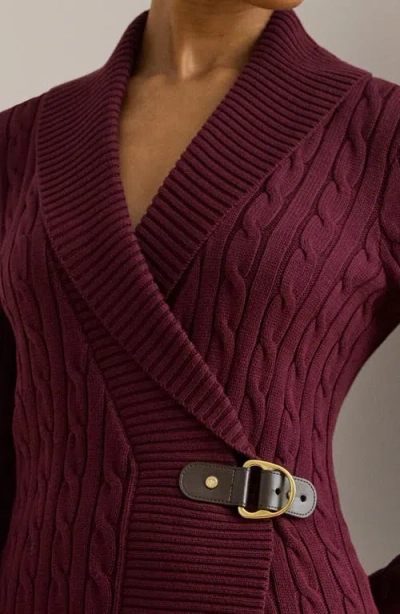 Ralph Lauren Women's Buckled Cotton Sweater In Red